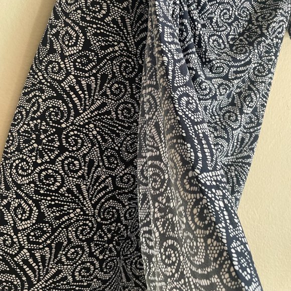 NWT Connected Apparel Faux Wrap Knee Length Dress-Size 6 - Picture 5 of 7